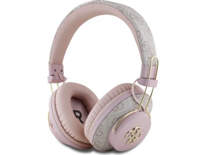 Guess Bezdrátová náhlavní sluchátka - Guess, 4G Metal Logo ENC Pink GUBHS72P4FC4MP