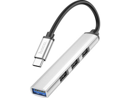 Hoco Redukce USB-C to USB-A - Hoco, HB26 Silver