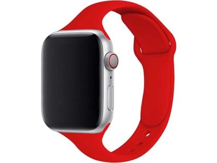 Dámský jednobarevný řemínek pro Apple Watch - Červený (Barva Červená, Velikost 38/40/41mm, Obvod S-M (menší až střední obvod zápěstí))