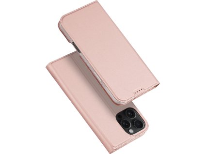 Knížkové pouzdro na iPhone 16 Pro MAX - DuxDucis, SkinPro Rose