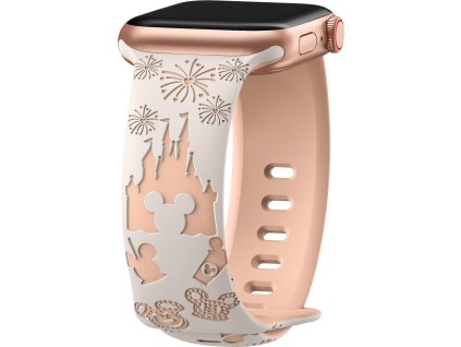 Řemínek gravírovaný myšák pro Apple Watch 38/40/41/42(S10)mm (Barva Modro-Bílá)