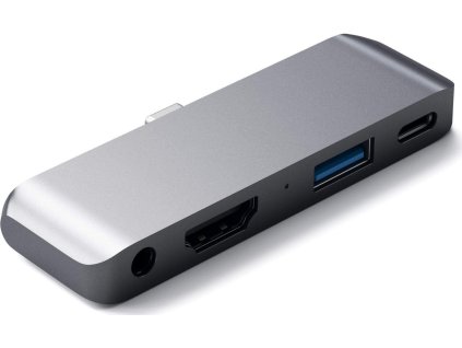 Satechi Redukce / adaptér - Satechi, Aluminium USB-C Mobile Pro Hub Gray