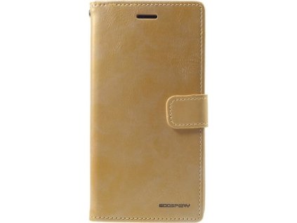 Mercury Pouzdro / kryt pro iPhone XR - Mercury, Bluemoon Diary Gold