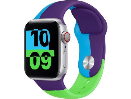 Barevný řemínek pro Apple Watch - Blues (Velikost 38/40/41mm, Obvod S-M (menší až střední obvod zápěstí), Barva Modrá)