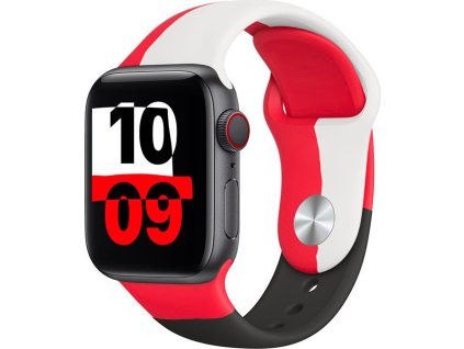 Barevný řemínek pro Apple Watch - Flamenco (Barva Bílá, Velikost 38/40/41mm, Obvod S-M (menší až střední obvod zápěstí))