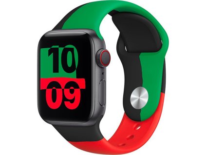 Barevný řemínek pro Apple Watch - Tango (Barva Červená, Velikost 38/40/41mm, Obvod S-M (menší až střední obvod zápěstí))