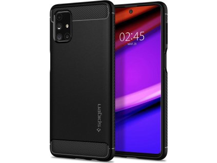 Spigen Ochranný kryt pro Samsung Galaxy M31S - Spigen, Rugged Armor Black