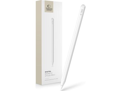 Tech-Protect Dotykové pero / stylus - Tech-Protect, Magnetic Pen for iPad White