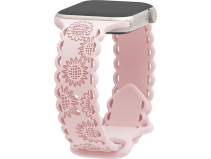 Perforované slunečnice řemínek pro Apple Watch 42/44/45/46/49mm (Barva Černá)