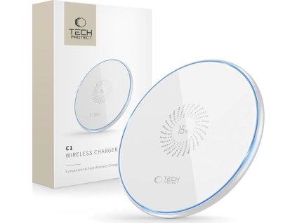 Tech-Protect Rychlá bezdrátová nabíječka - Tech-Protect, C1 15W White