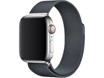 Elegantní řemínek pro Apple Watch v milánském stylu - Vesmírně šedý (Velikost 38/40/41mm, Barva Vesmírně-šedá)