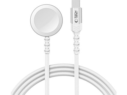 Tech-Protect Nabíjecí kabel USB-C pro Apple Watch - Tech-Protect, MC01 UltraBoost Magnetic Charger White