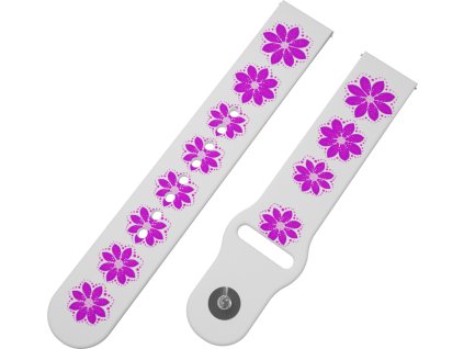 FIALOVÁ KVĚTINA řemínek 22 mm