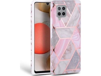 Tech-Protect Ochranný kryt pro Samsung Galaxy A42 5G - Tech-Protect, Marble Pink