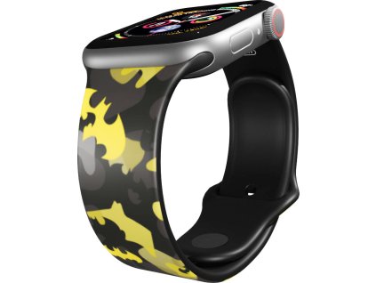 Apple watch řemínek Batman - Žluto-černý znak (Rozměr 38/40/41mm)