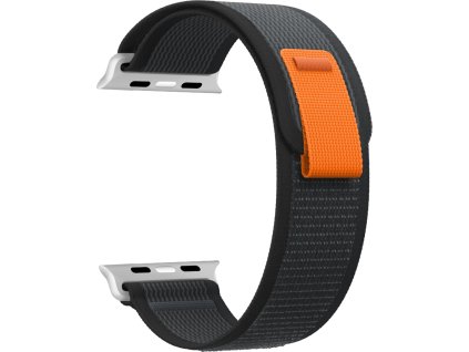 Nylonový řemínek se stahovacím poutkem pro Apple Watch 42/44/45/46/49mm (Barevná varianta Černý)