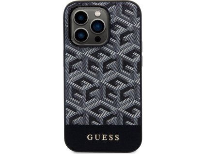 Guess Ochranný kryt na iPhone 15 Pro - Guess, G Cube MagSafe Black GUHMP15LHGCFSEK