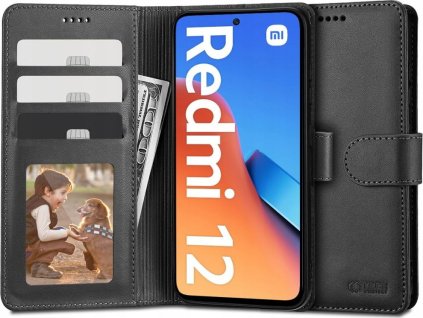 Tech-Protect Ochranné pouzdro pro Xiaomi Redmi 12 - Tech-Protect, Wallet Black