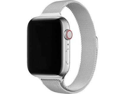 Elegantní dámský řemínek pro Apple Watch v milánském stylu - Stříbrný (Velikost 38/40/41mm, Barva Stříbrná)