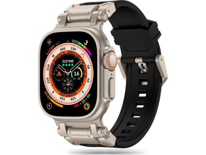 Tech-Protect Řemínek na Apple Watch 44mm / 45mm / 46mm / 49mm - Tech-Protect, Delta Pro Black/Titanium