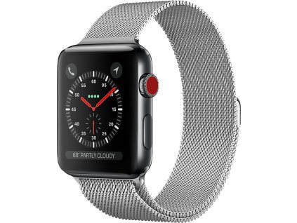 Milánský tah magnetický pro Apple Watch 42/44/45/46/49mm (Barevná varianta Černá)