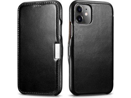 iCarer Knížkové pouzdro pro iPhone 11 - iCarer, Vintage Black 01.19.RIX1108-BK
