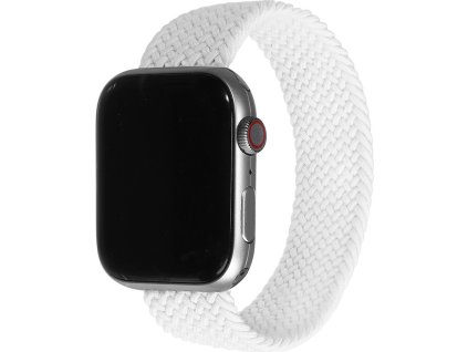 Pletený navlékací řemínek pro Apple Watch - Bílý (Barva Bílá, Velikost 38/40/41mm, Obvod M (střední obvod zápěstí))