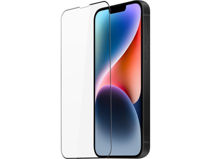 DuxDucis Ochranné tvrzené sklo pro iPhone 13 / 13 Pro / 14 / 16e - DuxDucis, Full Glass Black