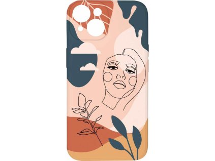 Kryt Dívka v abstrakci pro iPhone 14 Plus
