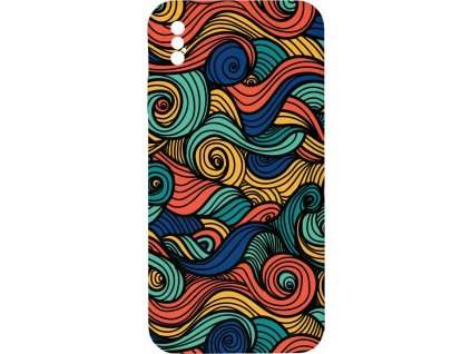 9075 barevne barevne vlny pro iphone xs max