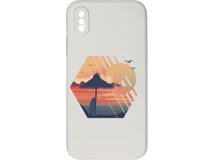 Kryt Západ slunce bílý pro iPhone X/XS