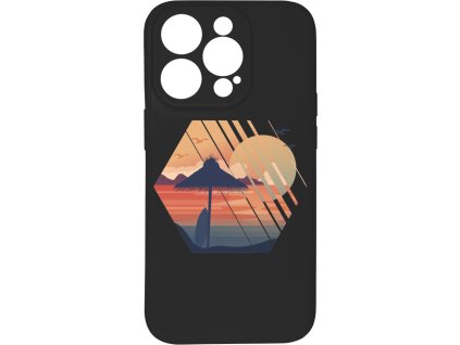Kryt Západ slunce černý pro iPhone 14 Pro