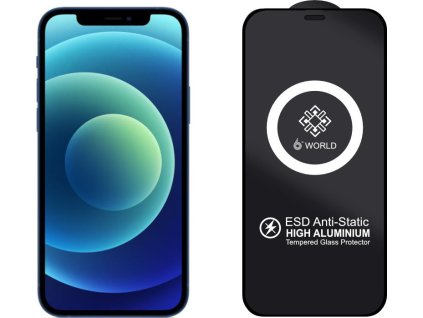 ESD 3D Ochranné tvrzené sklo na iPhone 12/12 Pro