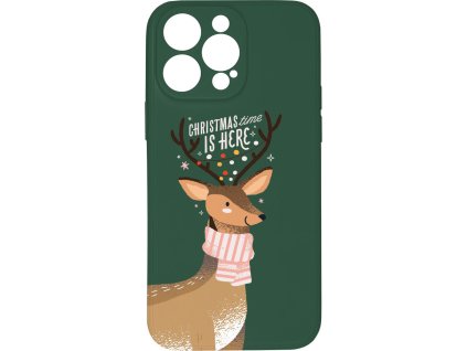 Kryt Vánoční sobice pro iPhone 15 Pro Max