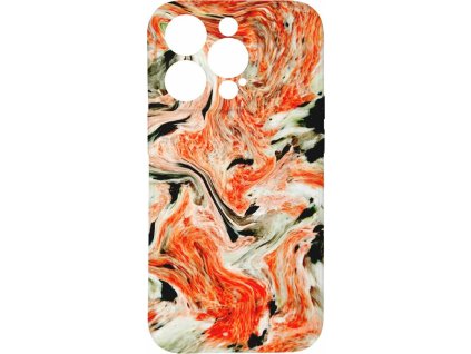 60567 kryt oranzovy mramor pro iphone 15 pro