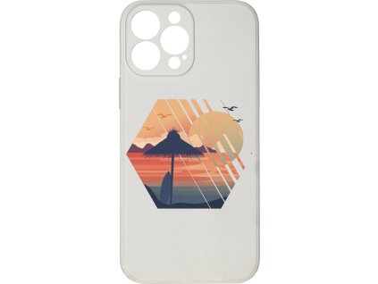 Kryt Západ slunce bílý pro iPhone 13 Pro Max