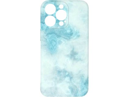 Kryt Světle modrý mramor pro iPhone 12 Pro
