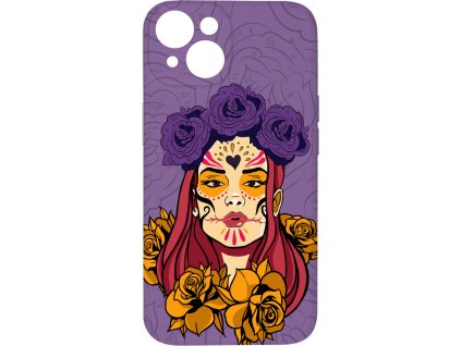 60054 1 kryt lebka s kvety 2 pro iphone 15