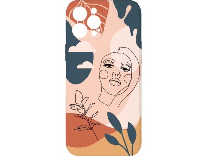 Kryt Dívka v abstrakci pro iPhone 12 Pro Max