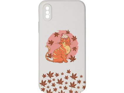 Kryt Kočka v listí pro iPhone X/XS