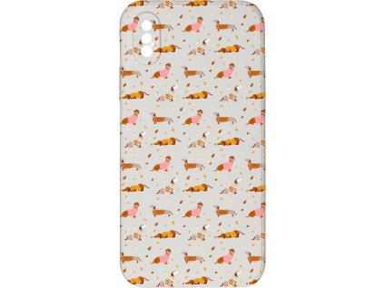 Kryt Jezevčíci ve svetru pro iPhone X/XS
