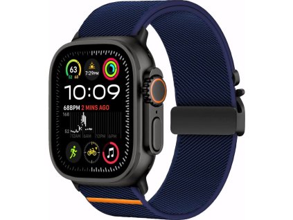 Tech-Protect Řemínek pro Apple Watch 44mm / 45mm / 46mm / 49mm - Tech-Protect, Nylon Clasp Navy