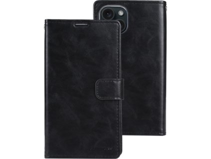 Mercury Ochranné pouzdro na iPhone 15 - Mercury, Bluemoon Diary Black