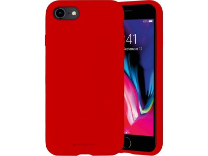 Mercury Ochranný kryt pro iPhone 7 / 8 / SE (2020/2022) - Mercury, Silicone Red