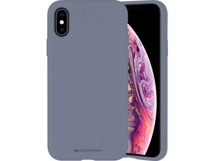 Mercury Ochranný kryt pro iPhone XS / X - Mercury, Silicone Lavender Gray