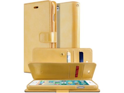 Mercury Pouzdro / kryt pro iPhone 7 / 8 / SE (2020/2022) - Mercury, Mansoor Diary Gold