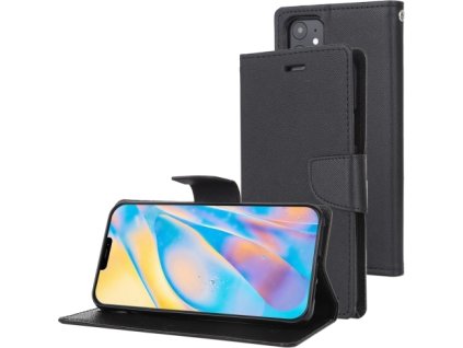 Mercury Pouzdro na iPhone 12 mini - Mercury, Fancy Diary Black/Black