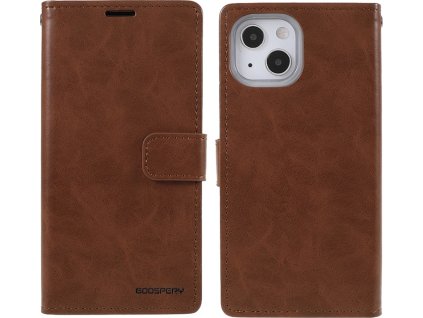 Mercury Ochranné pouzdro pro iPhone 13 mini - Mercury, Bluemoon Diary Brown
