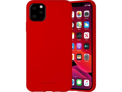 Mercury Ochranný kryt pro iPhone 11 Pro MAX - Mercury, Silicone Red