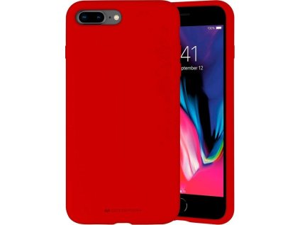 Mercury Ochranný kryt pro iPhone 7 PLUS / 8 PLUS - Mercury, Silicone Red